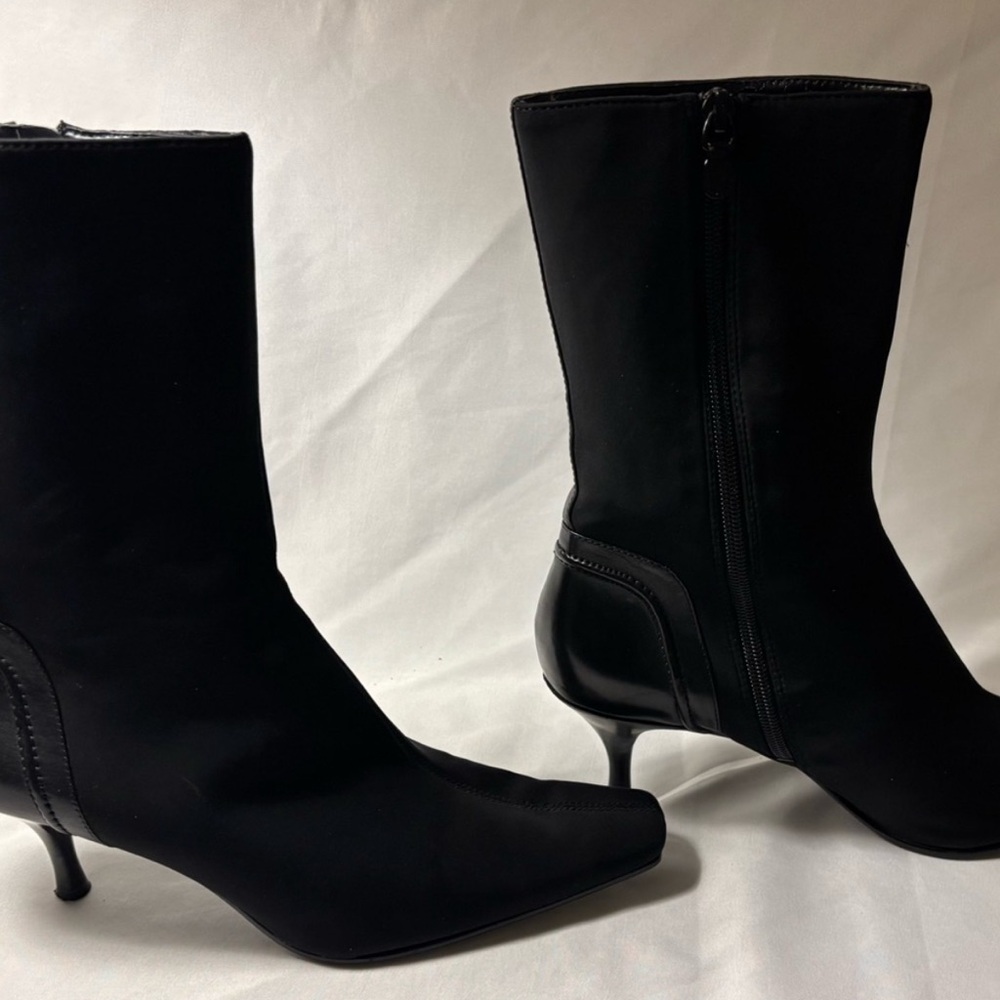 Bandolino Black Women's Lycra Comfort Boots with low heel - Picture 6 of 6